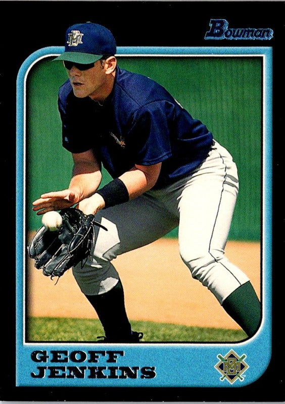 1997 Bowman Chrome Refractors Geoff Jenkins #176