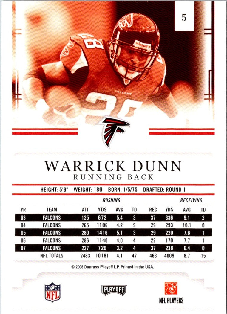 2008 Playoff Prestige Warrick Dunn