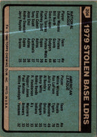 1980 Topps 1979 Stolen Base Leaders - Omar Moreno/Willie Wilson #204