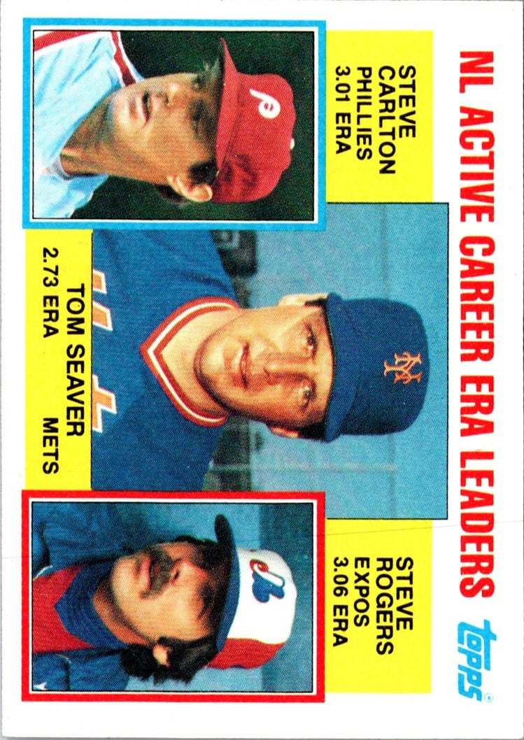 1983 Topps 1982 League Leaders Steve Carlton