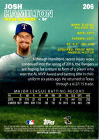 2016 Stadium Club Josh Hamilton #206