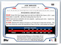 2014 Bowman Joe Mauer #189