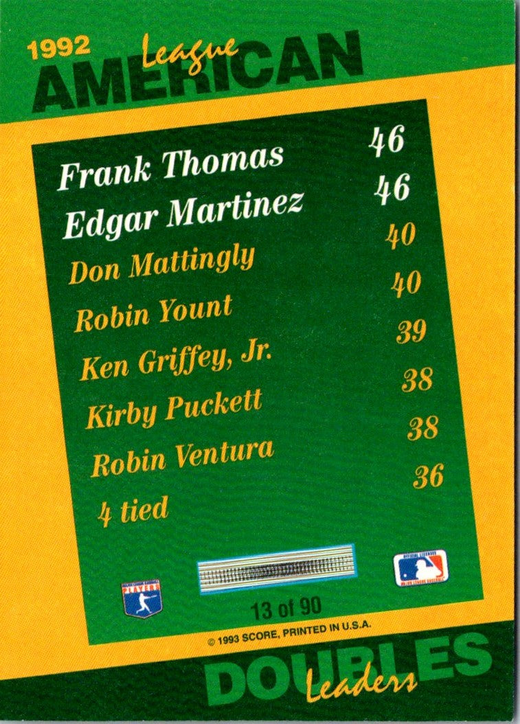 1992 Score Frank Thomas