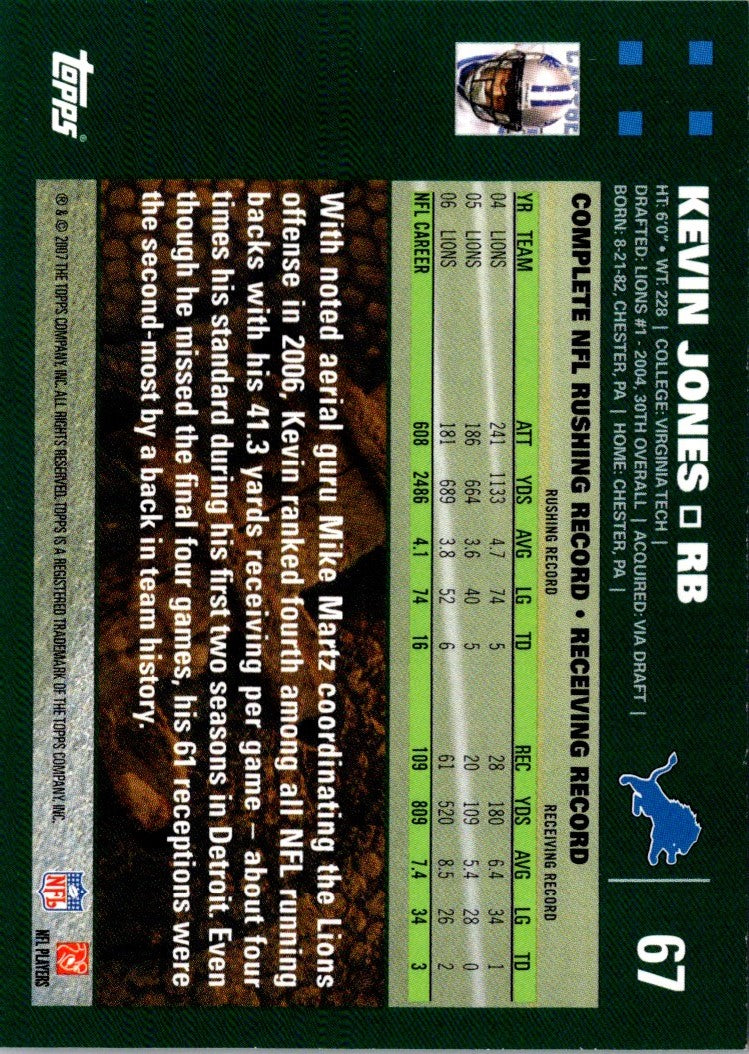 2007 Topps Kevin Jones