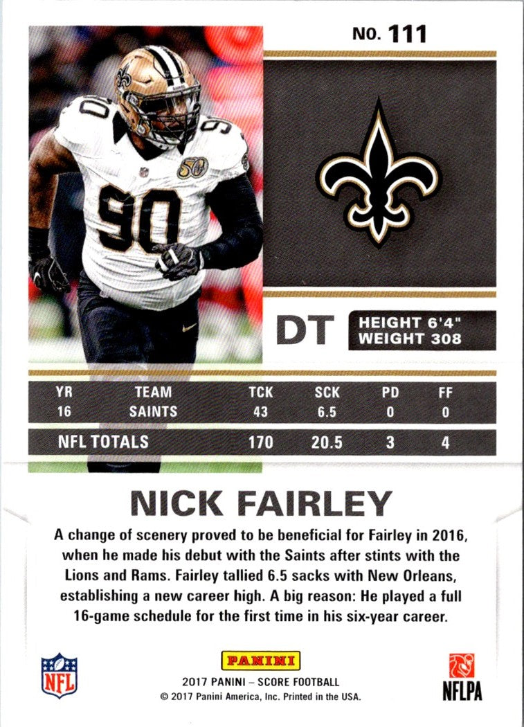 2017 Score Nick Fairley