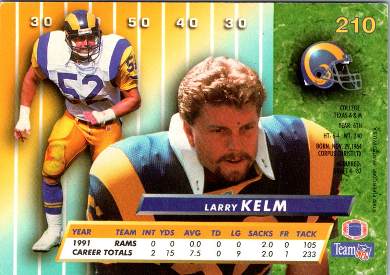 1992 Ultra Larry Kelm