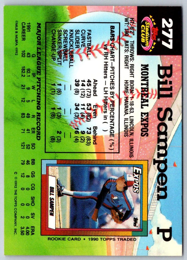 1992 Stadium Club Bill Sampen