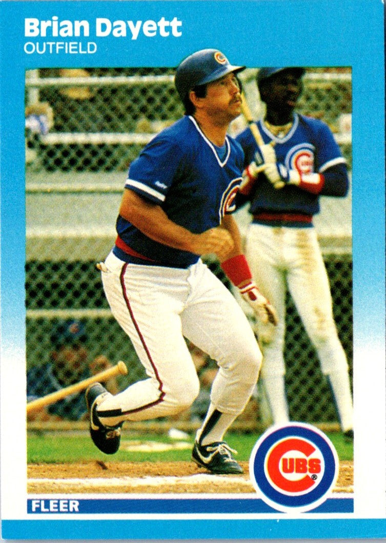 1987 Fleer Update Glossy Brian Dayett