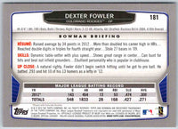 2013 Bowman Dexter Fowler #181