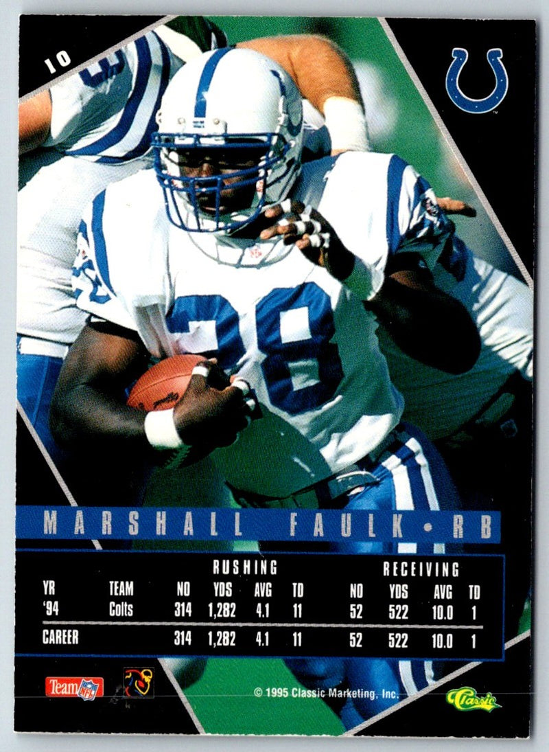 1995 Classic Images Limited Marshall Faulk