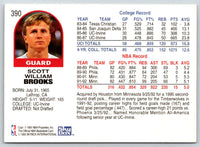 1992 Hoops Scott Brooks #390