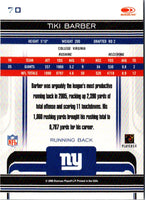 2006 Donruss Gridiron Gear Tiki Barber #70