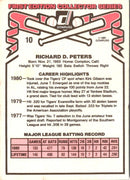 1981 Donruss Ricky Peters