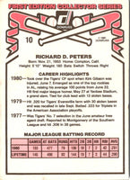 1981 Donruss Ricky Peters #10 Rookie