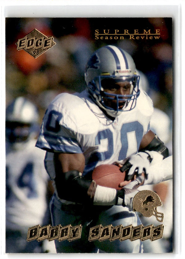 1998 Collector's Edge Supreme Season Review Barry Sanders #60