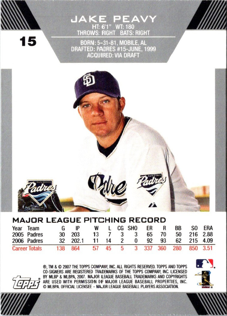 2007 Topps Co-Signers Jake Peavy
