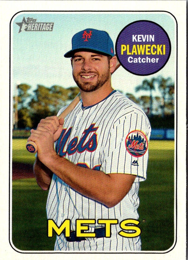 2018 Topps Heritage Kevin Plawecki #591