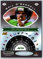 1997 Pinnacle Certified NFL Neil O'Donnell #75