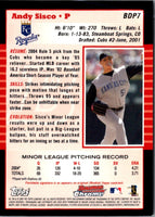 2005 Bowman Chrome Draft Picks & Prospects Andrew Sisco #BDP7