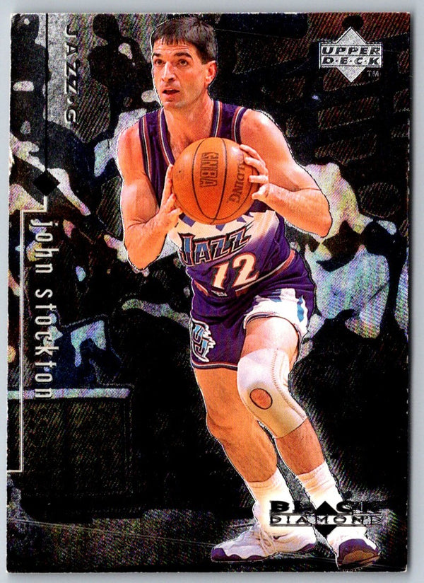 1998 Upper Deck Black Diamond John Stockton #85