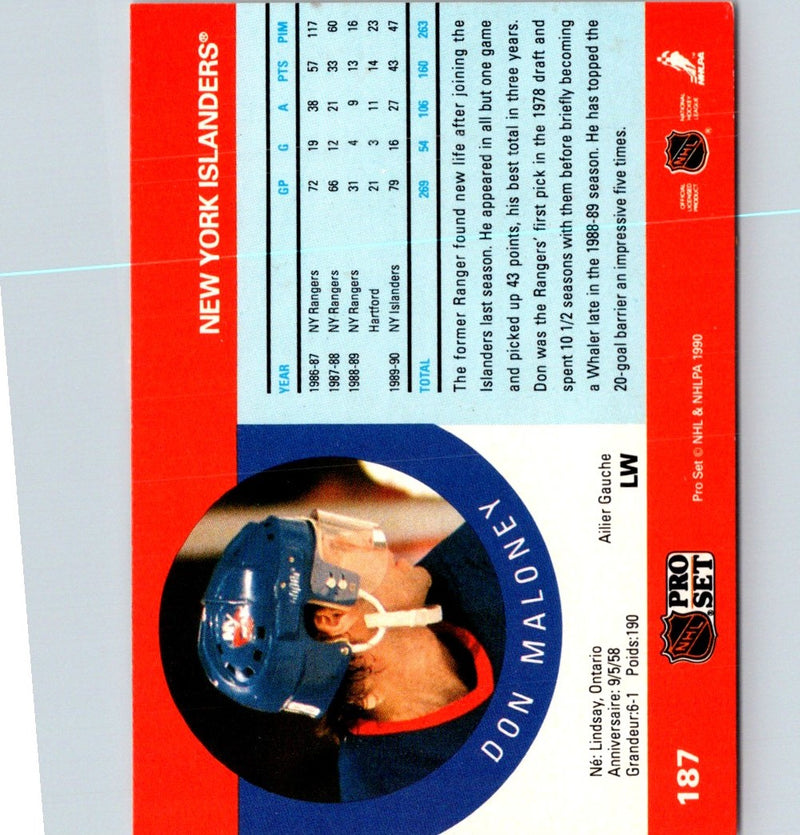 1990 Pro Set Don Maloney