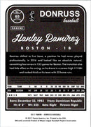 2017 Donruss Hanley Ramirez