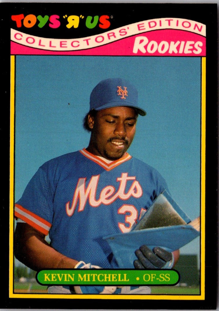 1987 Fleer Record Setters Kevin Mitchell