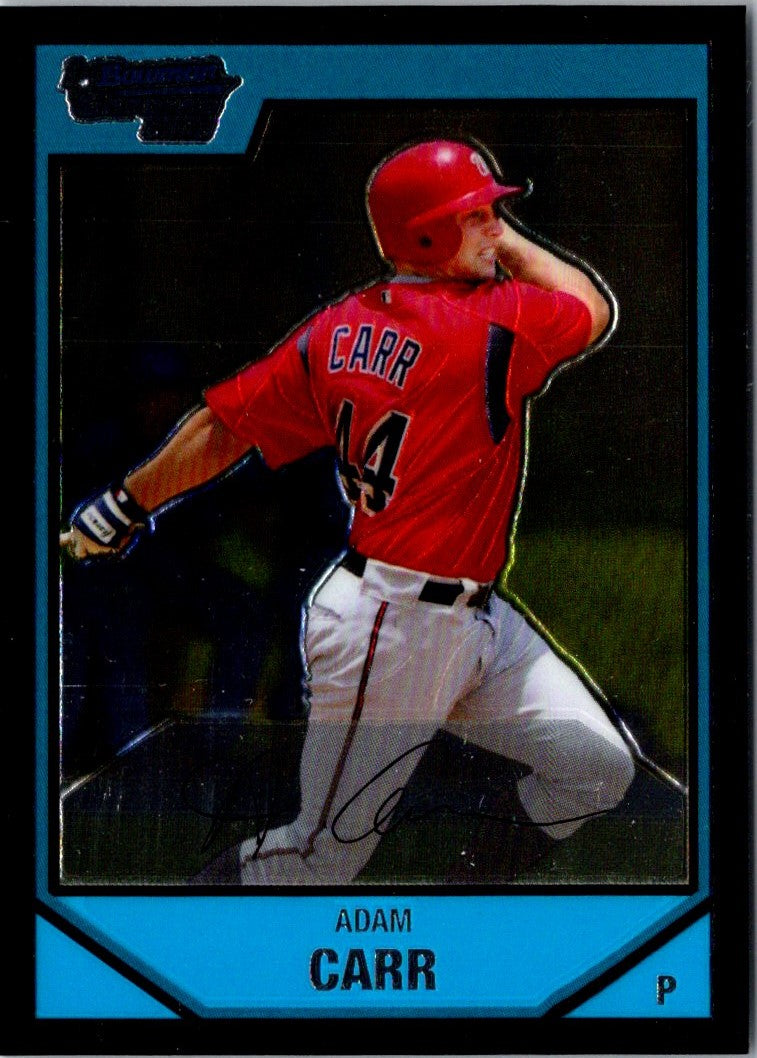 2007 Bowman Chrome Prospects Adam Carr