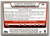 2012 Bowman Chrome Justin Morneau #206