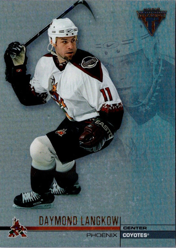 2001 Pacific Private Stock Titanium Daymond Langkow #109