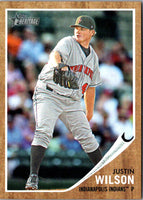 2011 Topps Heritage Minor League Black Border Justin Wilson #139 /62