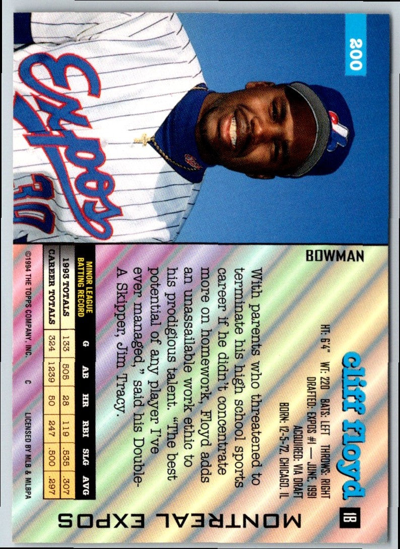 1994 Bowman Cliff Floyd