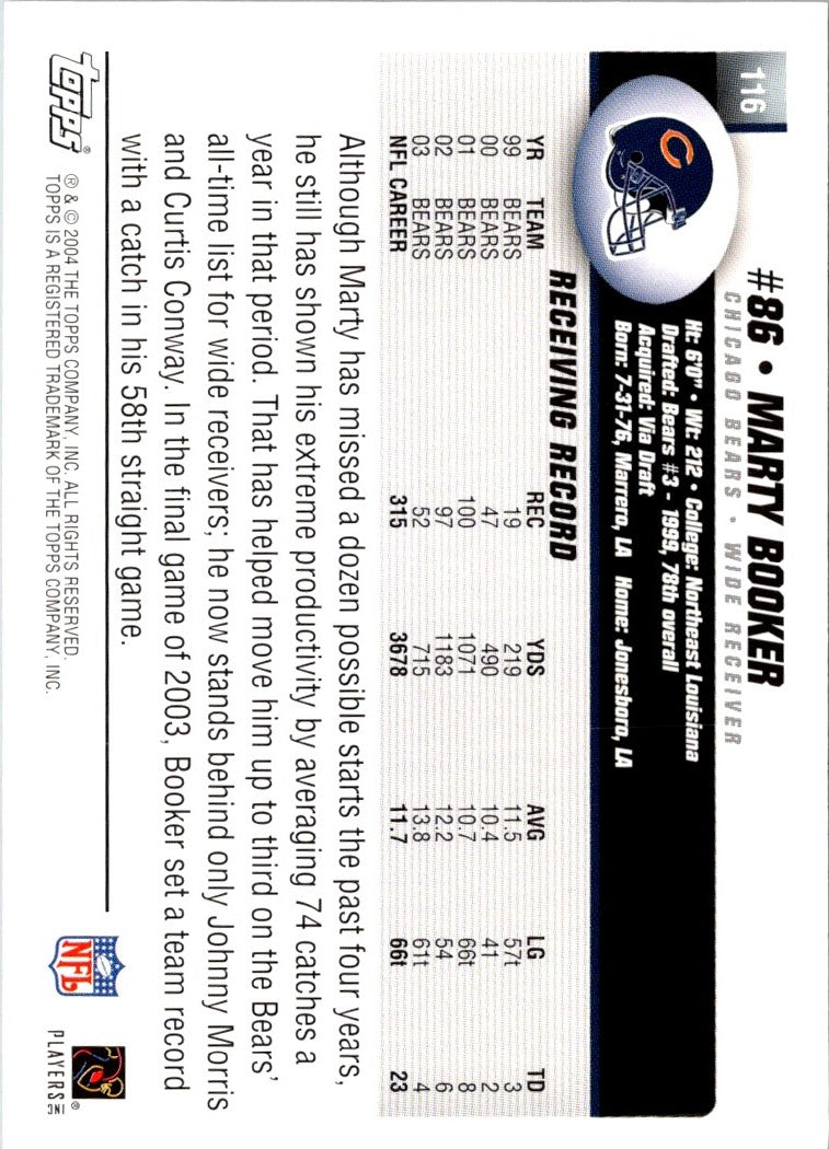 2004 Topps Marty Booker