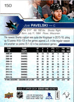 2016 Upper Deck Joe Pavelski #150