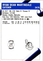 1992 Fleer ProCards Ryan Martindale #2479