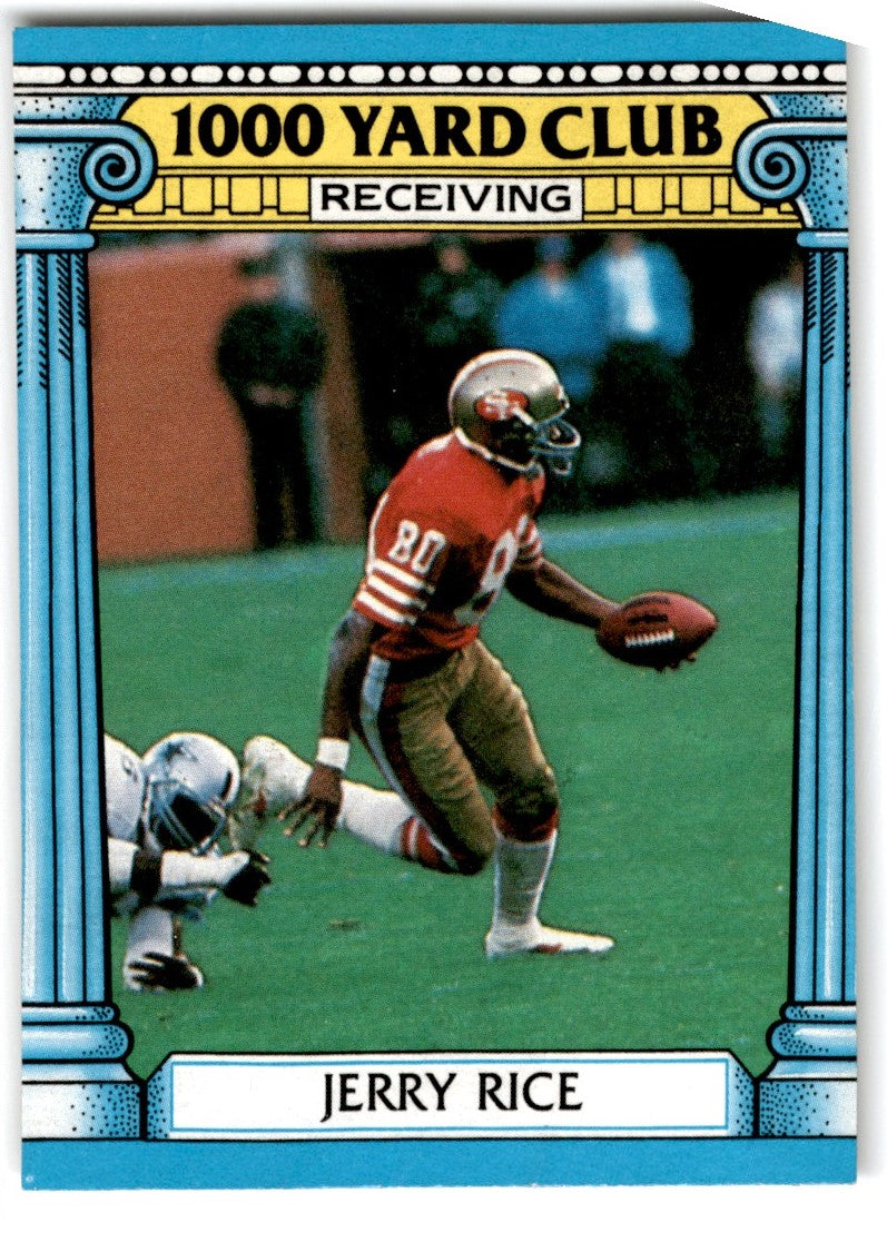 1987 Topps 1000 Yard Club Jerry Rice