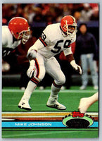 1991 Topps Stadium Club Football Mike Johnson #399
