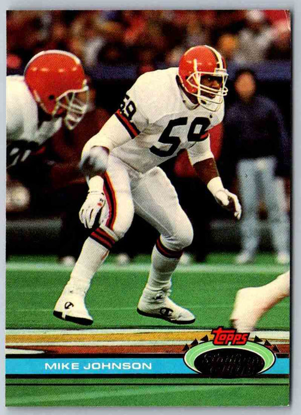 1991 Topps Stadium Club Football Mike Johnson #399