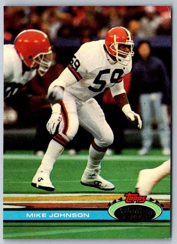 1991 Topps Stadium Club Football Mike Johnson #399
