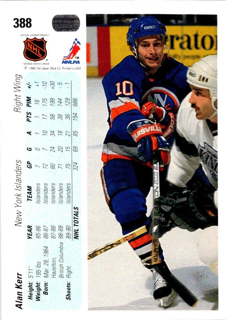 1990 Upper Deck Alan Kerr