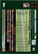 2007 Topps Reuben Droughns