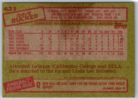 1985 Topps Dave Rucker #421