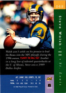 1996 Playoff Absolute Steve Walsh