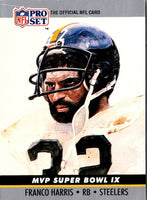 1990 Pro Set Super Bowl MVP Collectibles Franco Harris #9