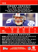 2007 Bowman Jeremy Shockey