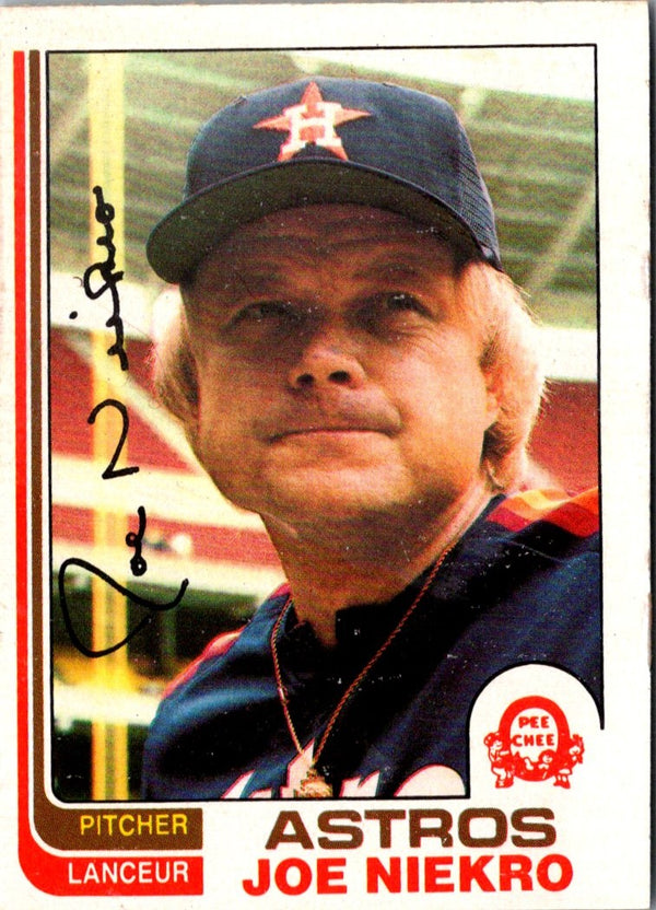 1982 O-Pee-Chee Joe Niekro #74