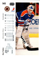 1990 Upper Deck Kari Takko #543 Rookie
