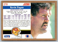1991 Score Kevin Fagan #275