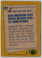 1982 Topps Ken Anderson #1