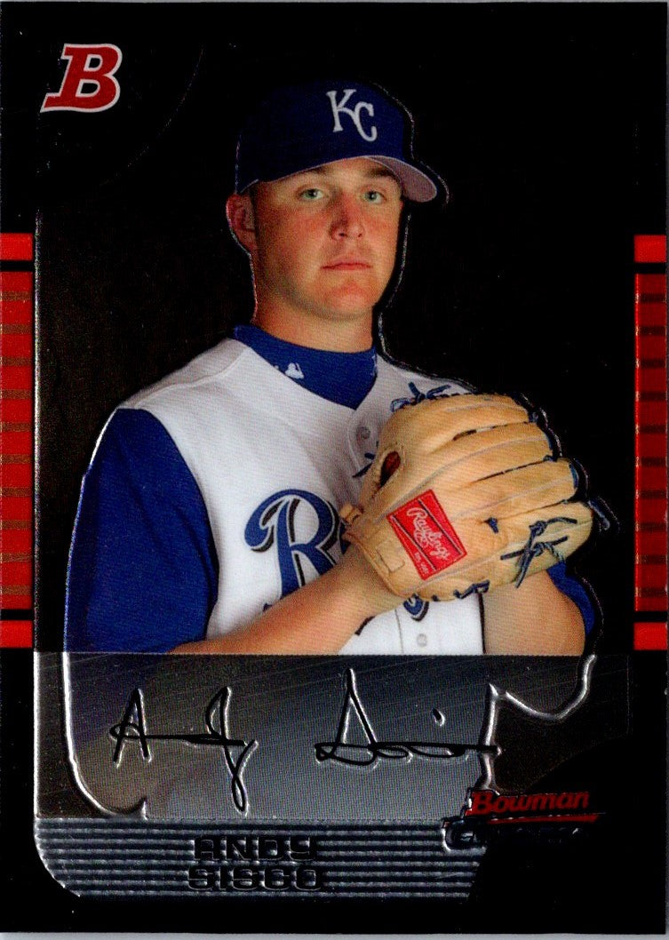 2005 Bowman Chrome Draft Picks & Prospects Andrew Sisco